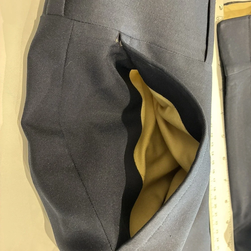 Vintage Corbin Dress Pants Mens 32x30 Navy Trousers USA Made 70s